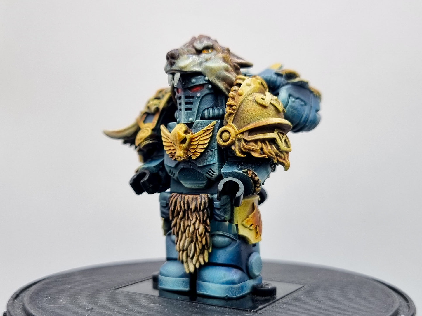 Building toy custom painted wolve galactic marine