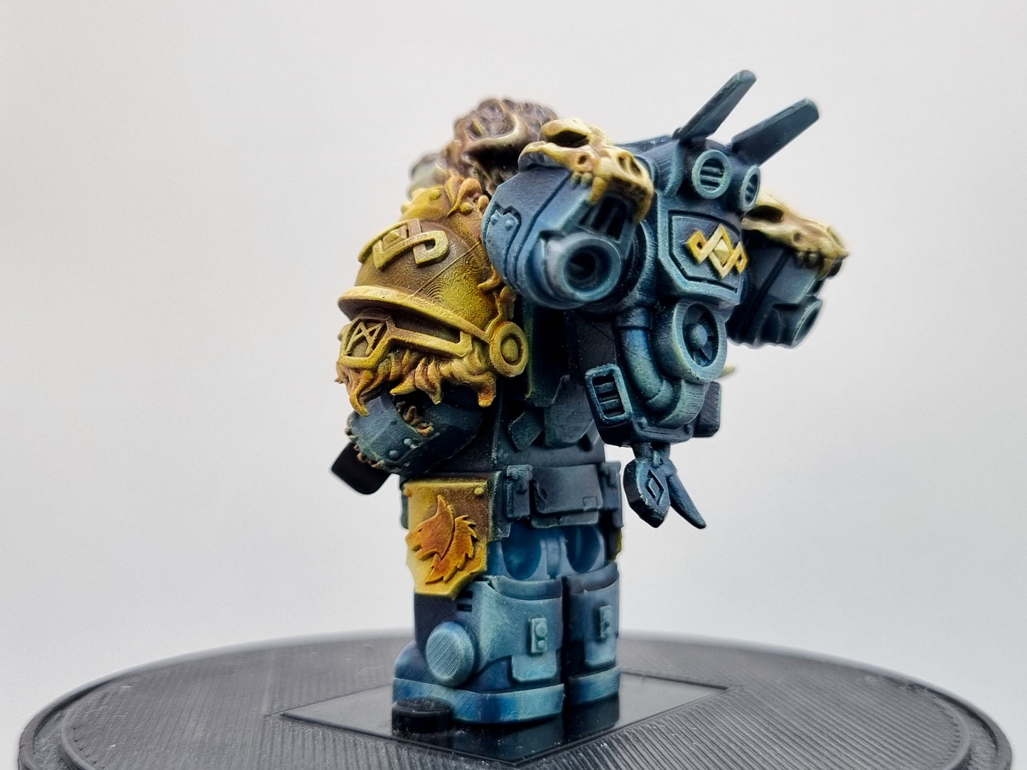 Building toy custom painted wolve galactic marine