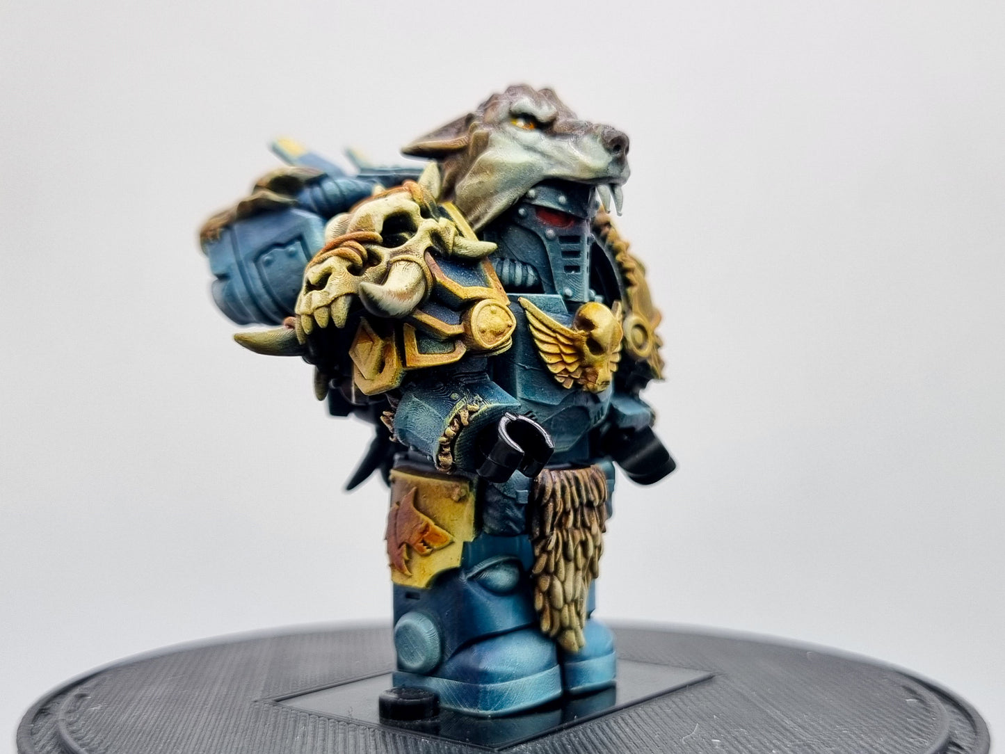 Building toy custom painted wolve galactic marine