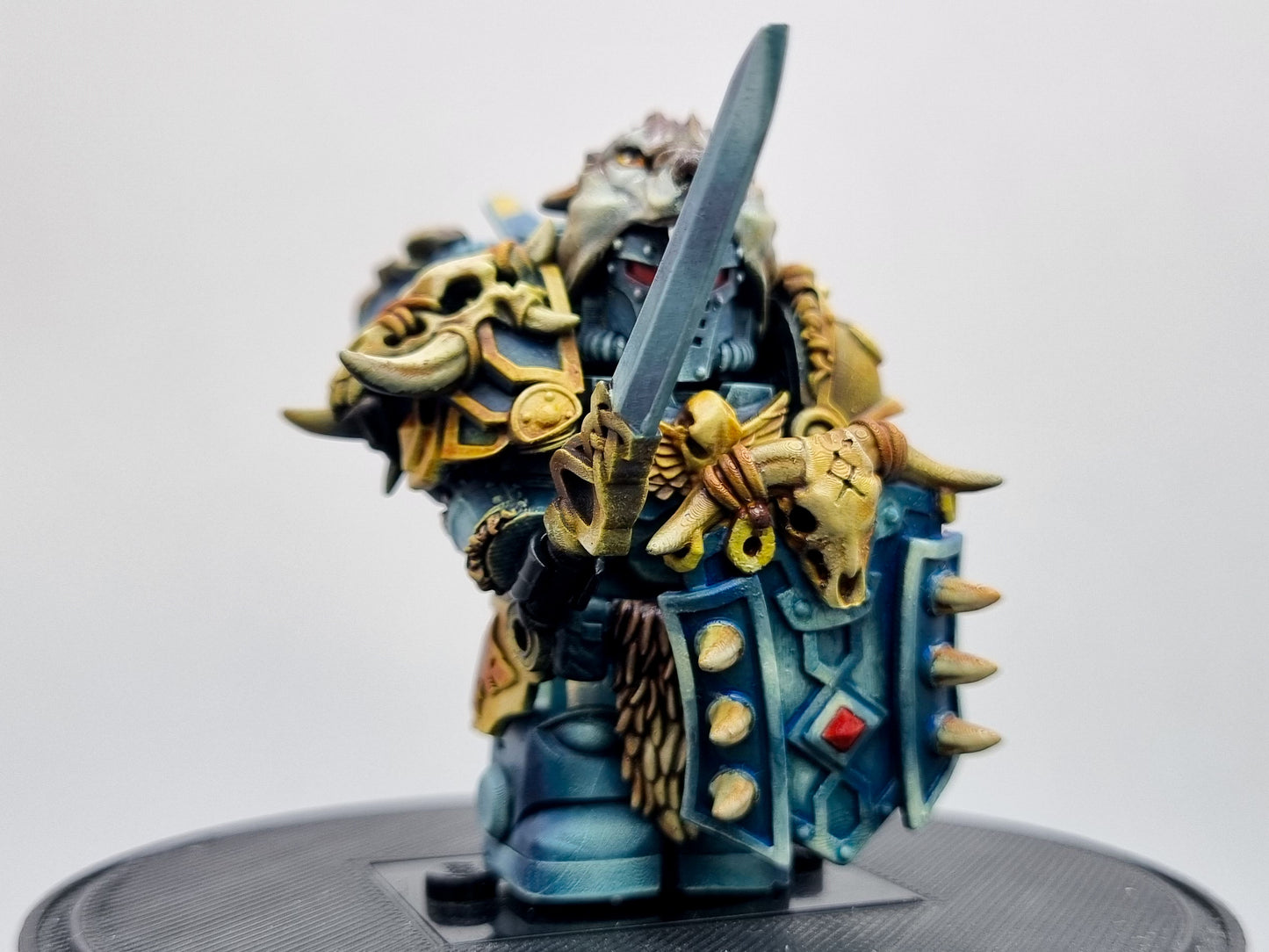 Building toy custom painted wolve galactic marine