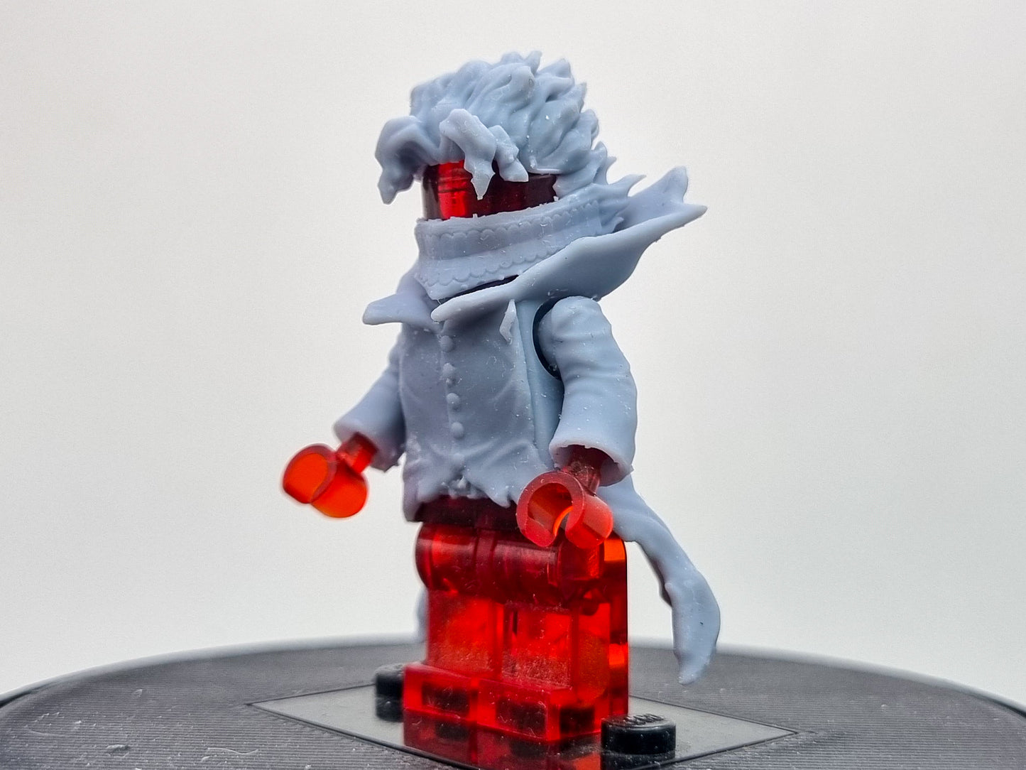 Building toy custom 3D printed fast runner looking with granny powers