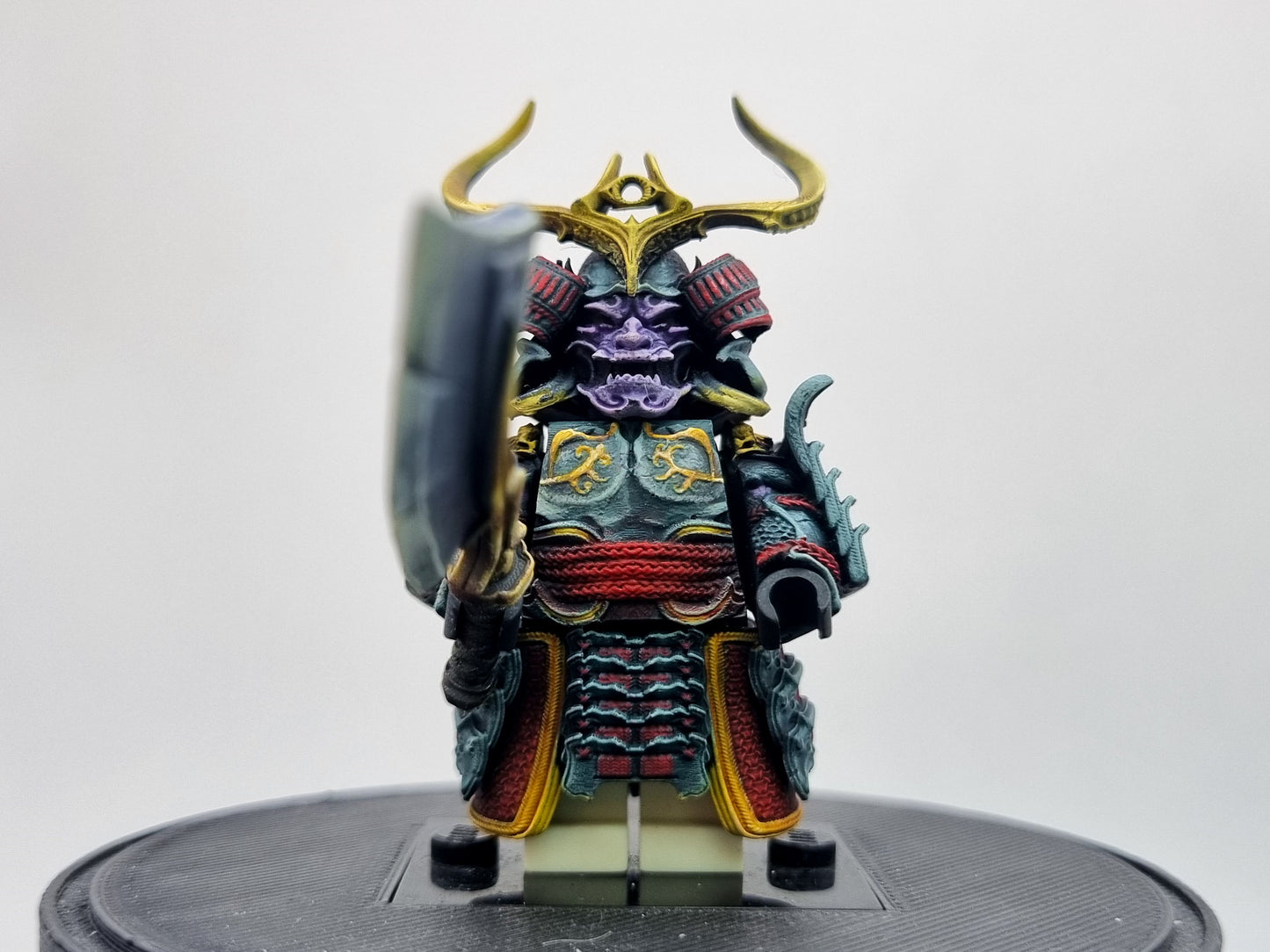 Building toy custom painted oni warrior!