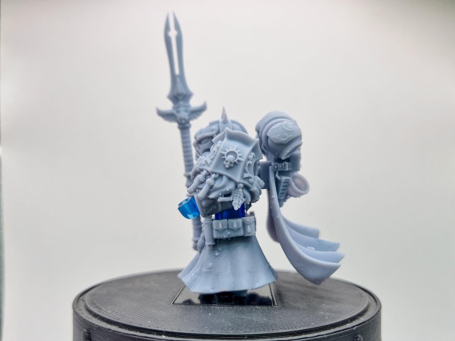 Building toy custom 3D printed galactic marine with spear!