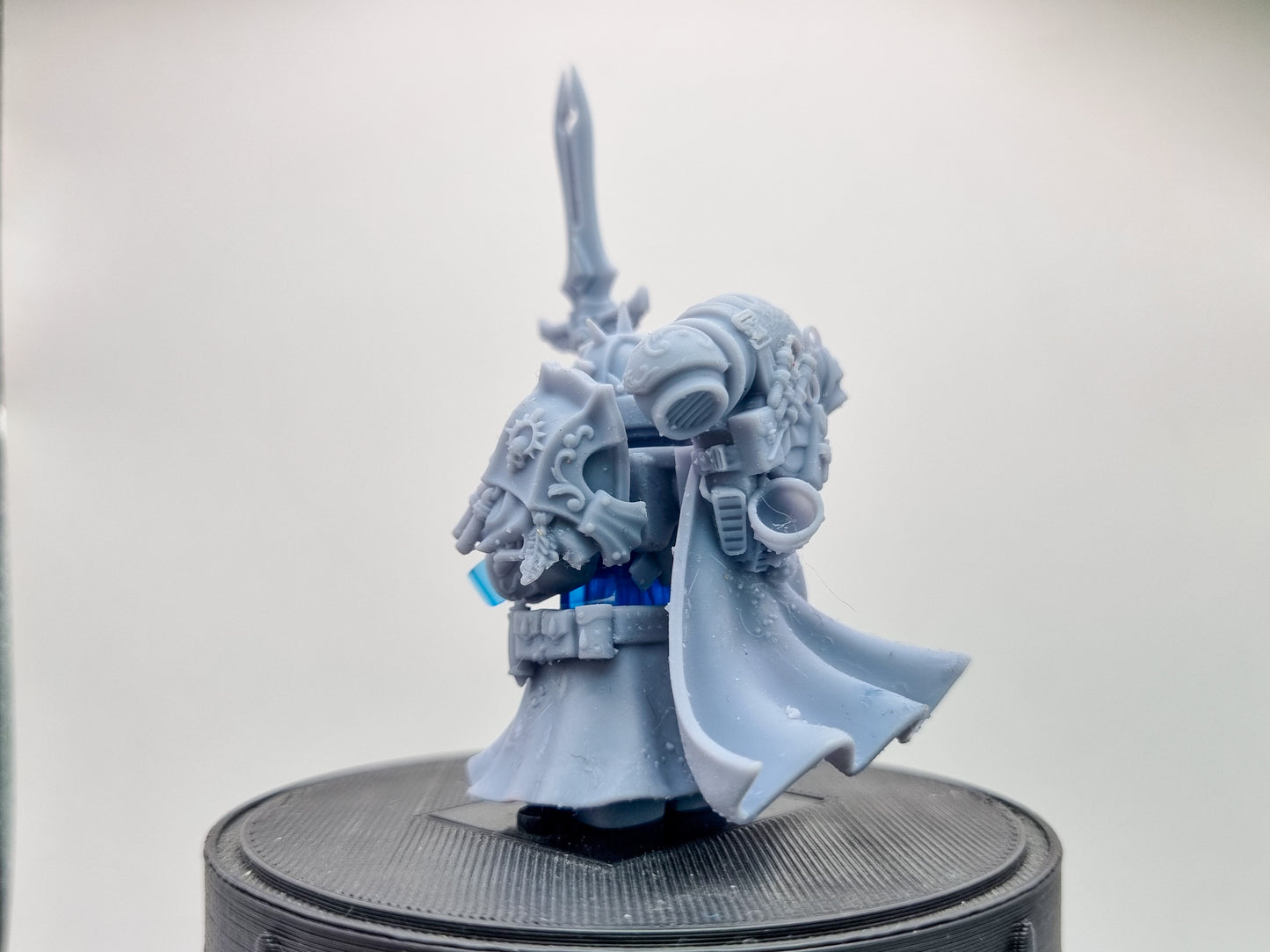 Building toy custom 3D printed galactic marine with spear!