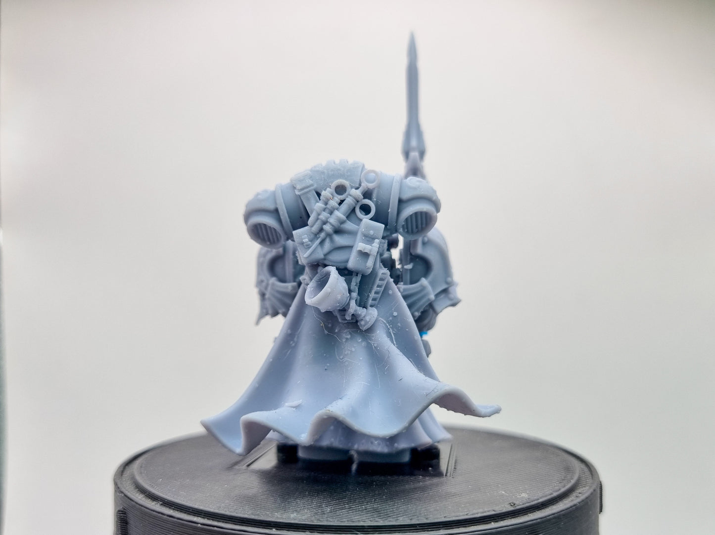 Building toy custom 3D printed galactic marine with spear!