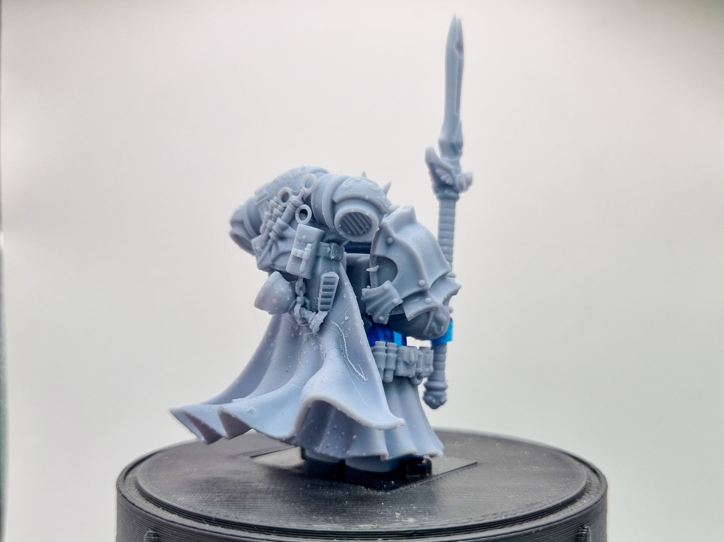Building toy custom 3D printed galactic marine with spear!