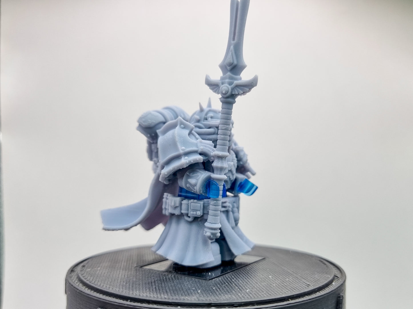 Building toy custom 3D printed galactic marine with spear!