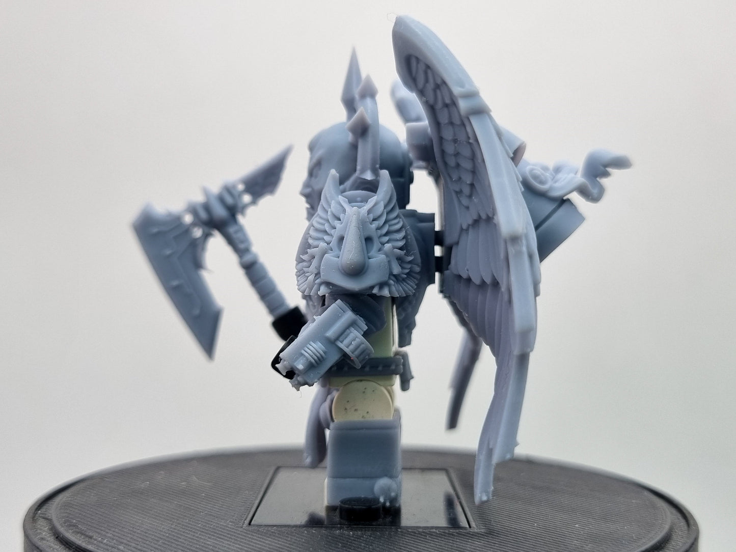 Building toy custom 3D printed golder galactic marine