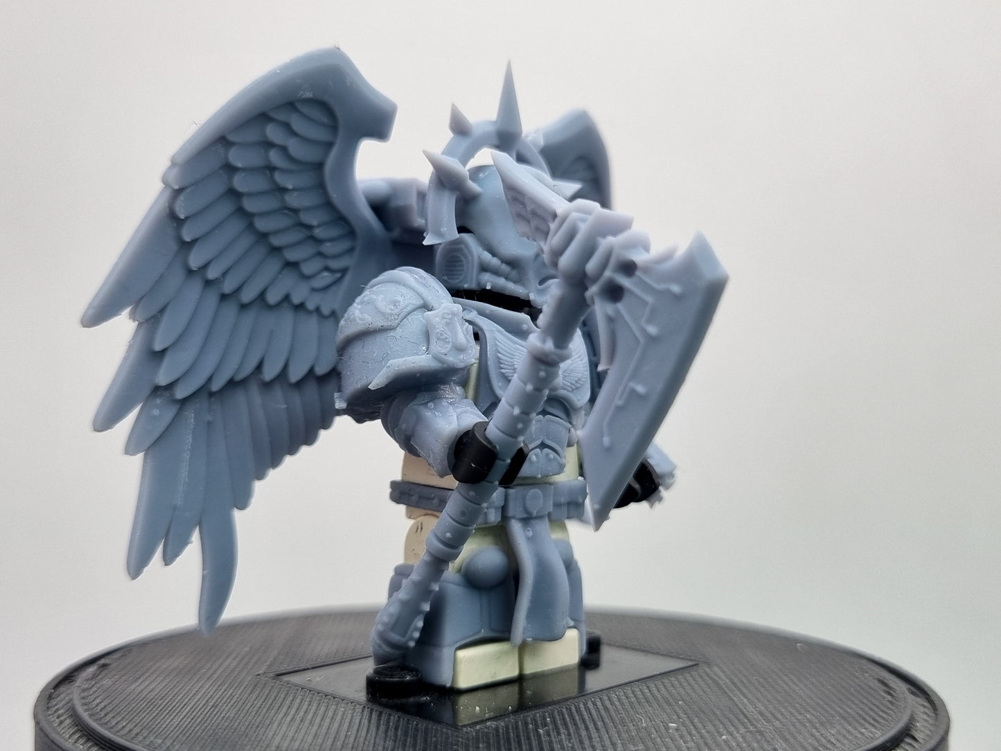 Building toy custom 3D printed golder galactic marine