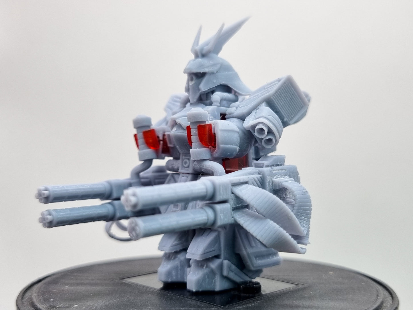 Building toy custom 3D printed big red evil mech warrior!