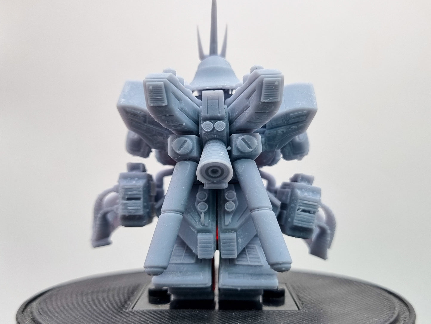 Building toy custom 3D printed big red evil mech warrior!