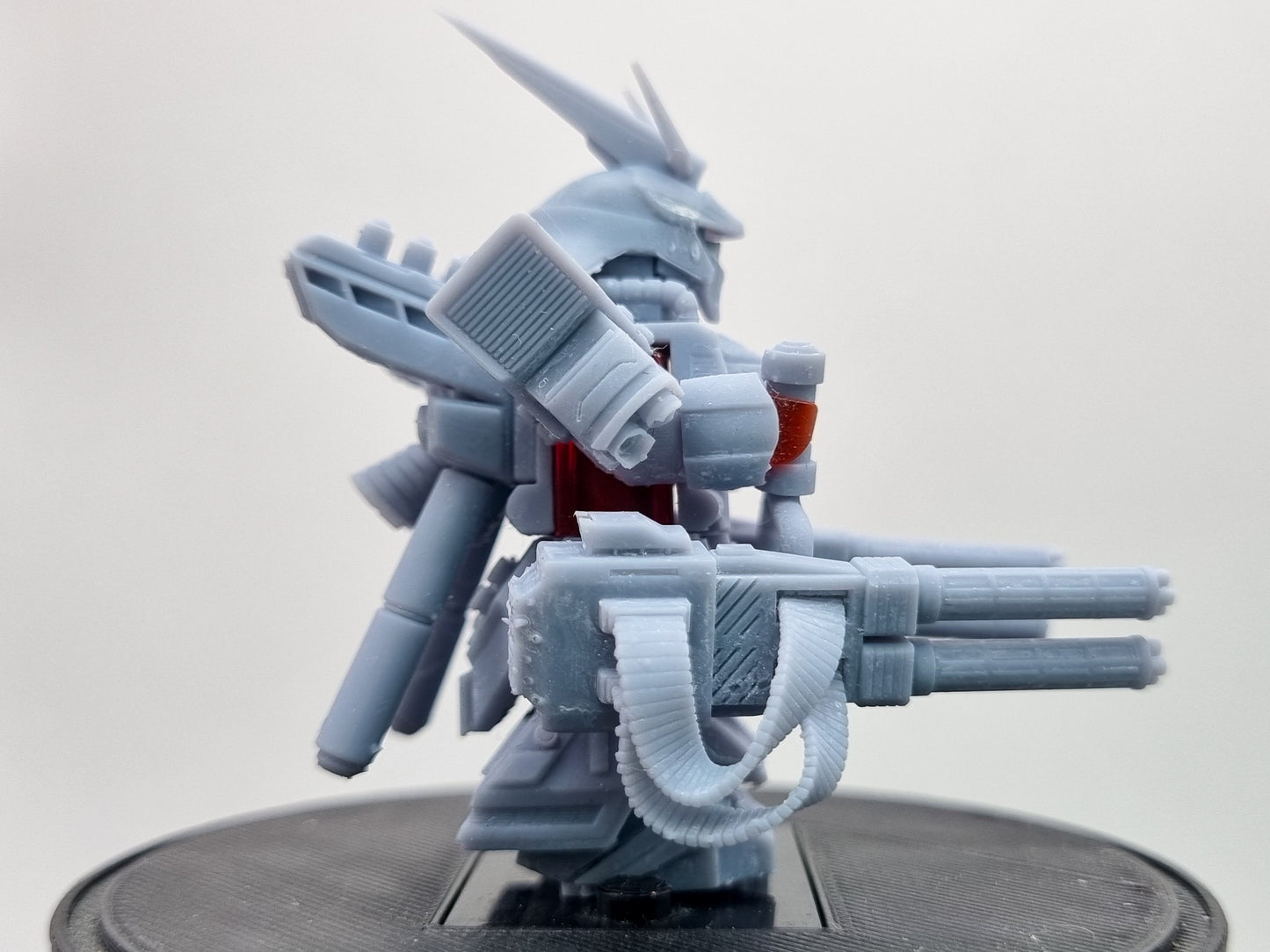 Building toy custom 3D printed big red evil mech warrior!