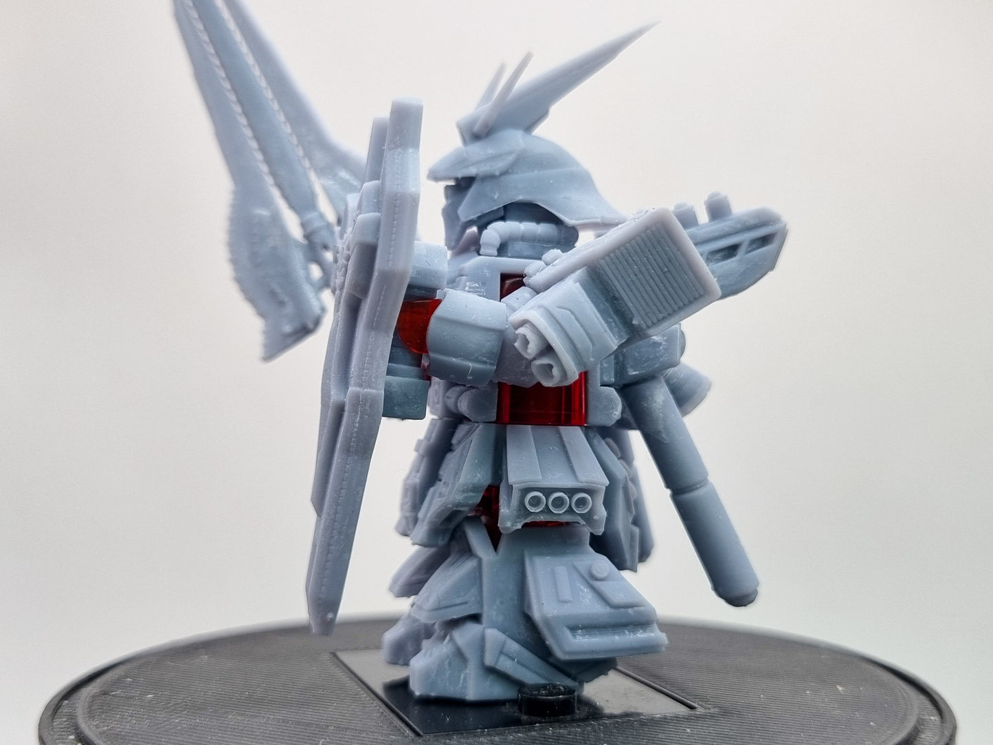 Building toy custom 3D printed big red evil mech warrior!