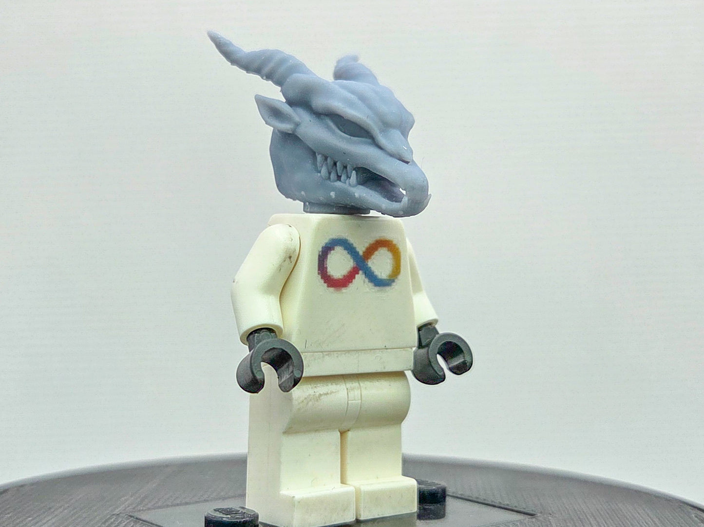 Custom 3D printed red ring wearer goathead!