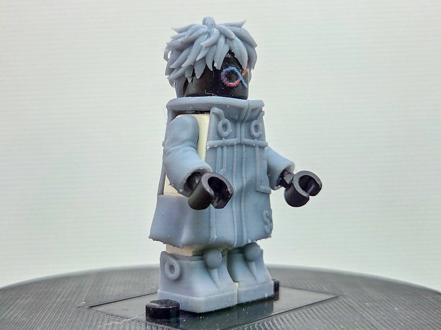 Custom 3D printed pirate made from rubber egg shaped outfit v2