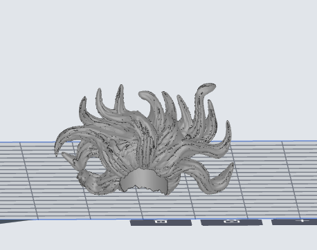 Custom 3D printed witch zombie hair!