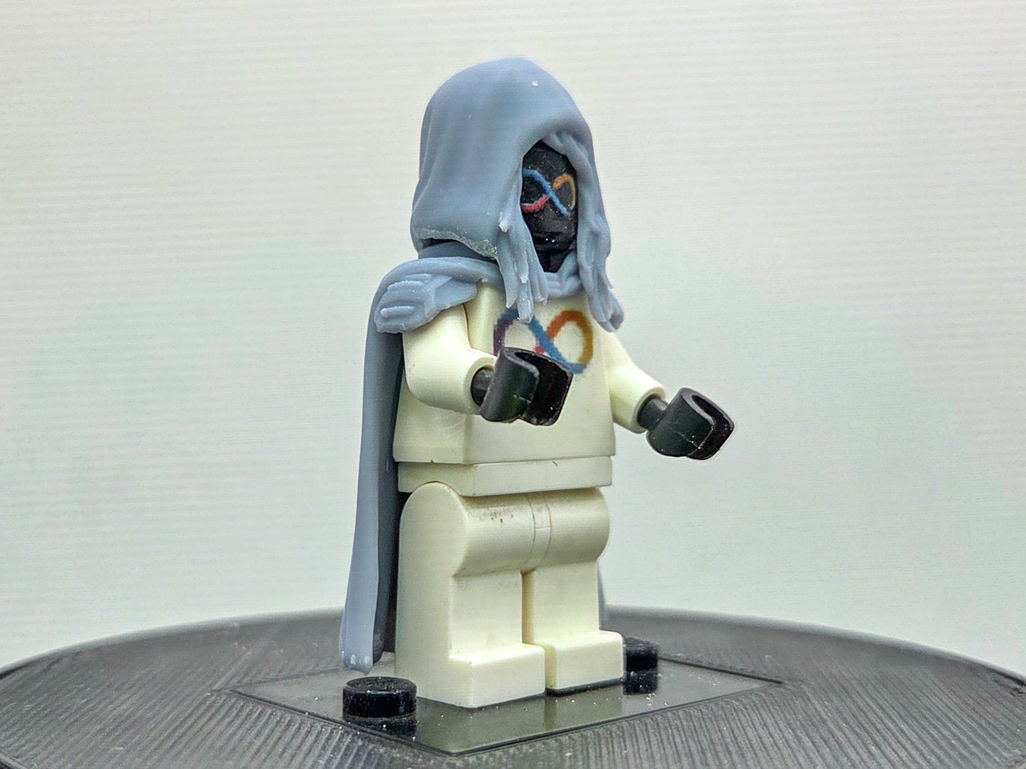 Custom 3D printed girl with hood super hero!
