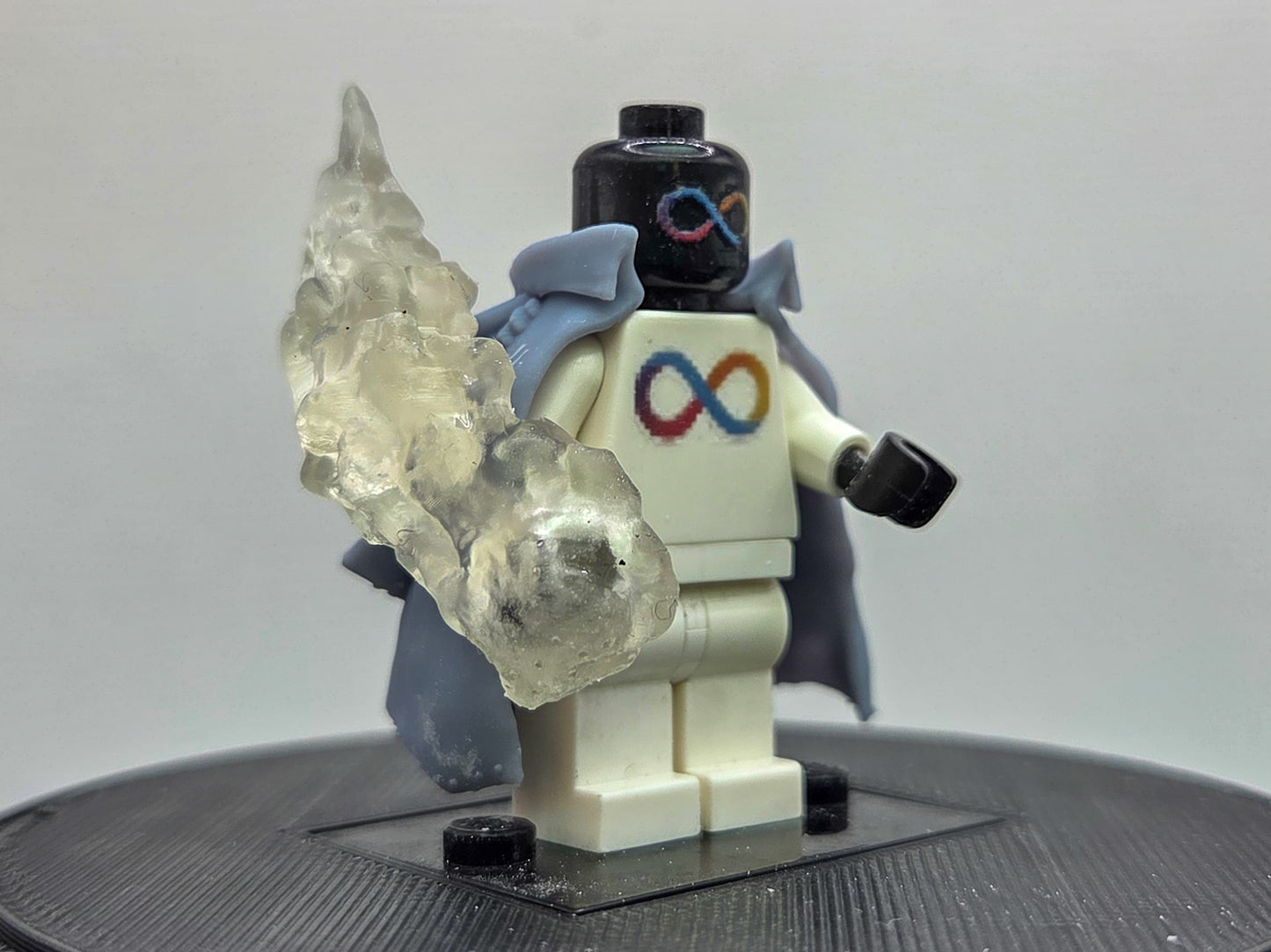 Custom 3D printed magma pirate fighter with clear part!