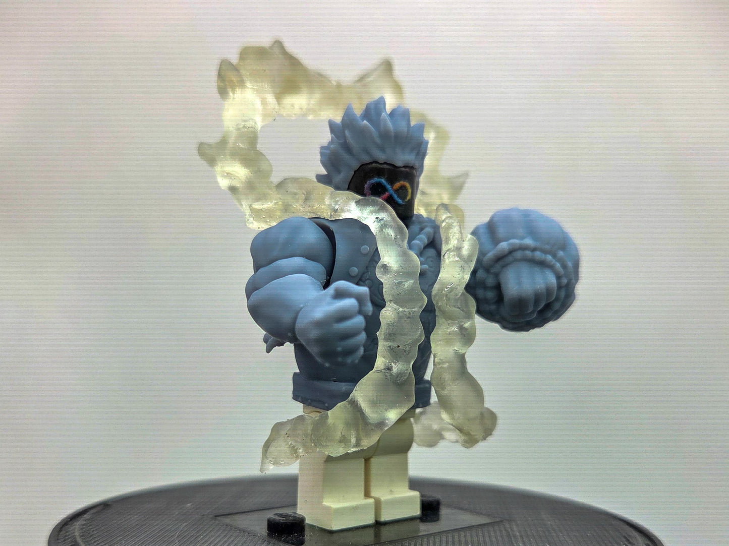 Custom 3D printed pirate buffed balloon body v2 with clear piece!
