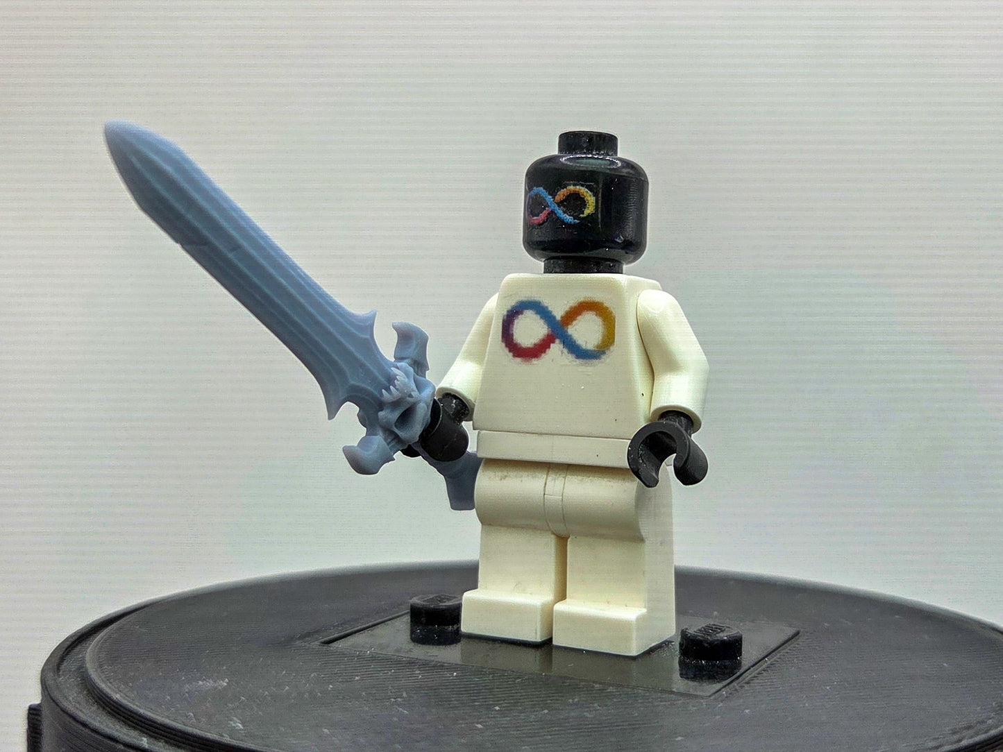 Custom 3D printed sword of hero in black!