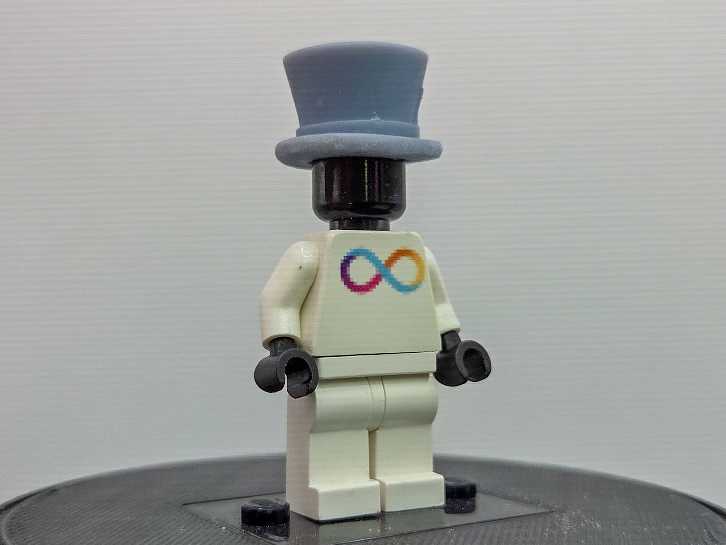 Custom 3D printed mad guy villain hat!