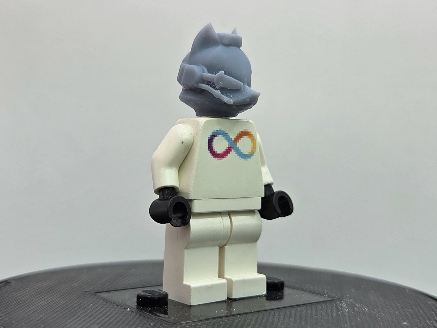 Custom 3D printed bird head starship fighter fox with glass!