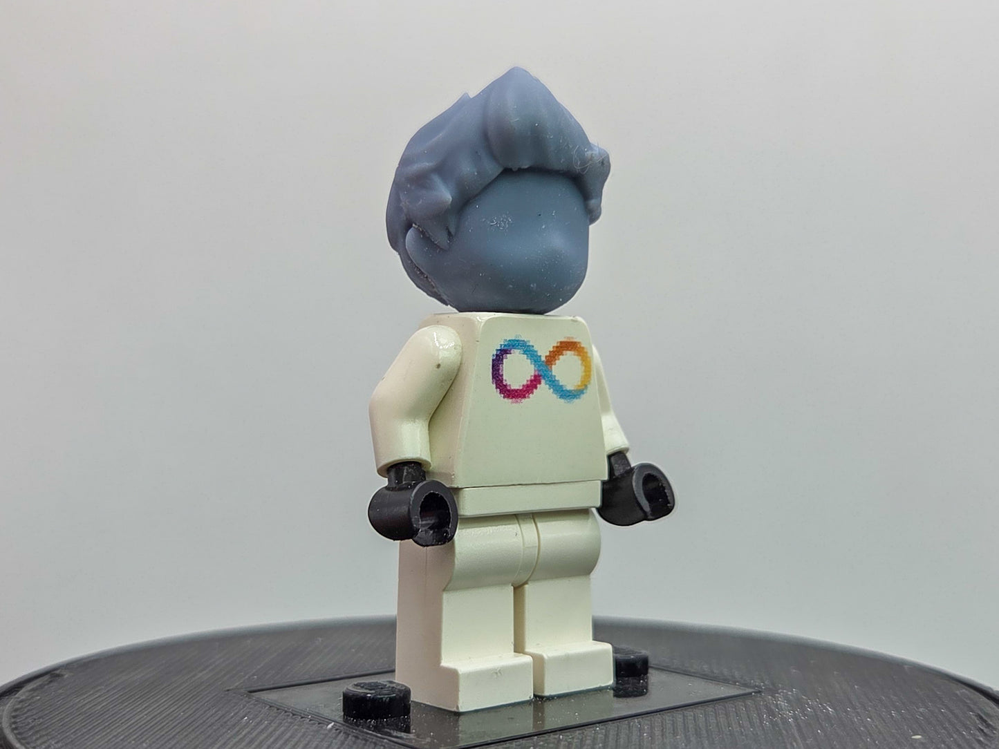 Custom 3D printed kid with mohawk hair