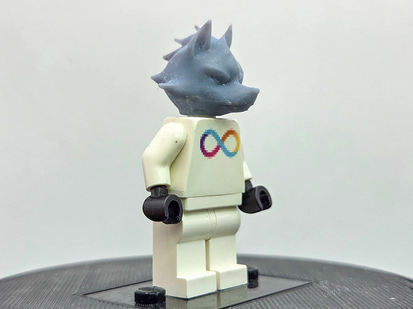 Custom 3D printed bird head starship fighter wolf!