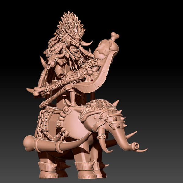 ***Pre order item!**** Amazonion warrior on elephant!