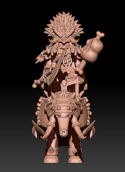 ***Pre order item!**** Amazonion warrior on elephant!