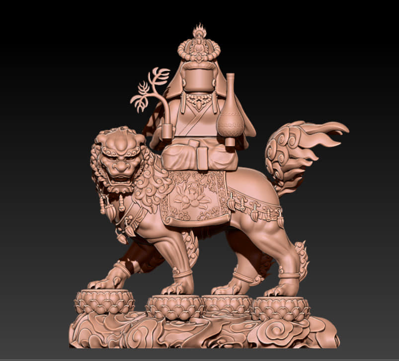 ***Pre order item!**** Person on lion!