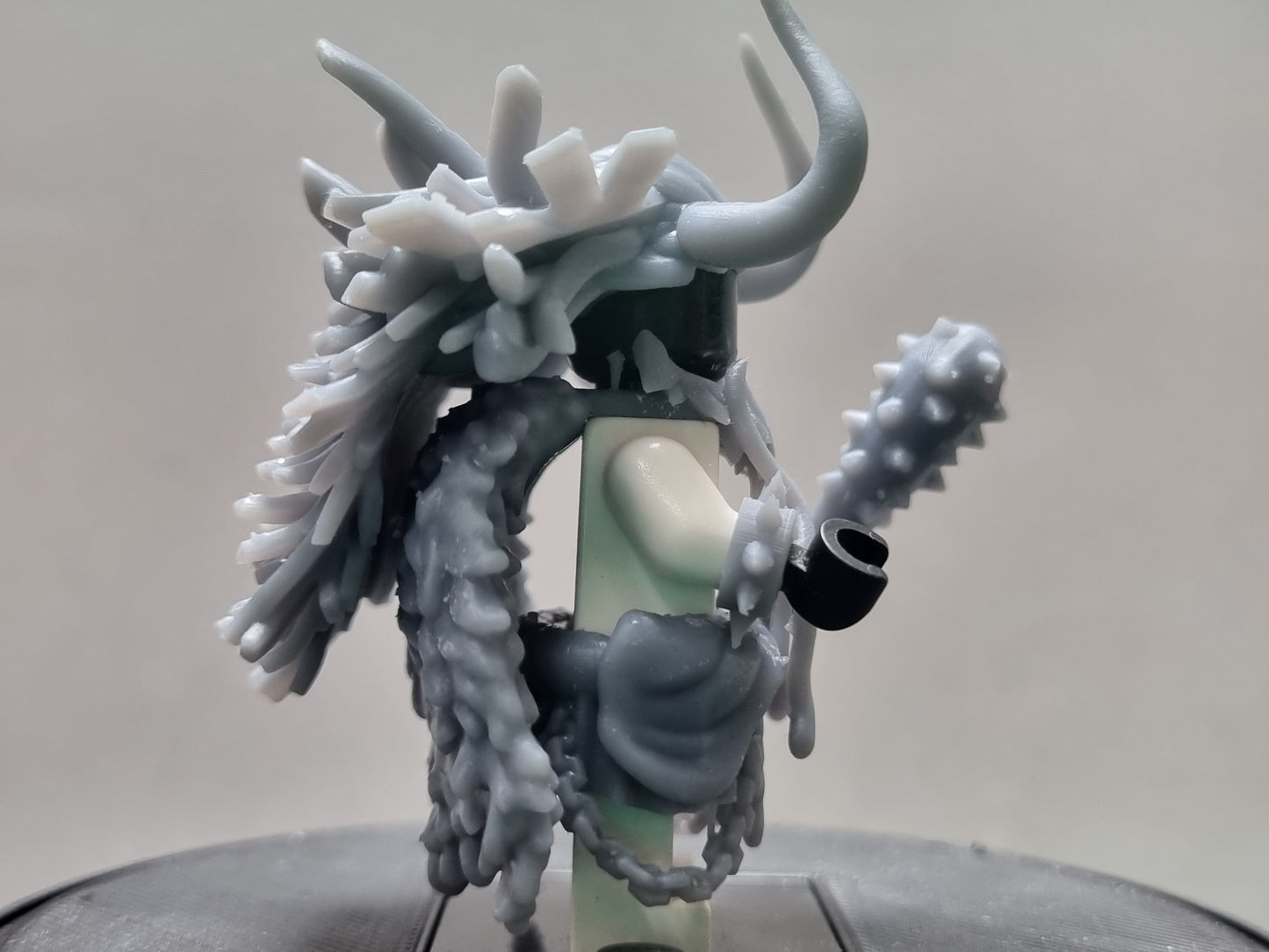 Lego compatible bull dragon custom 3D printed armor set!