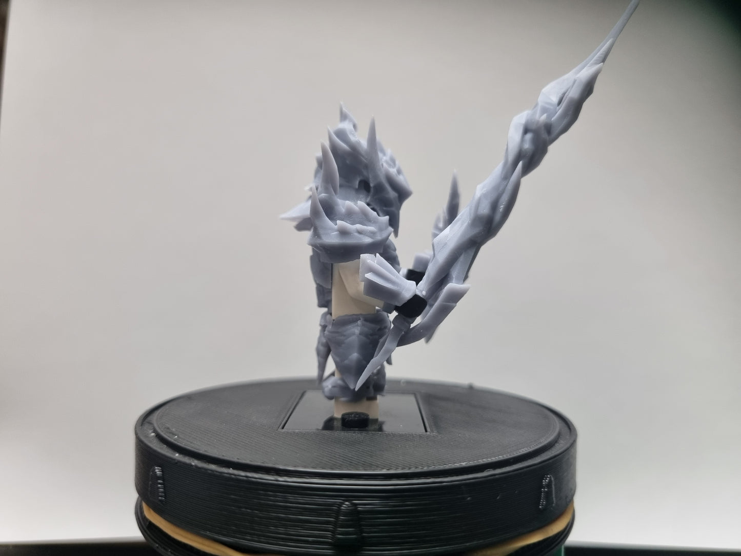 Custom lego compatible 3D printed hunter with shield and spear armor set!