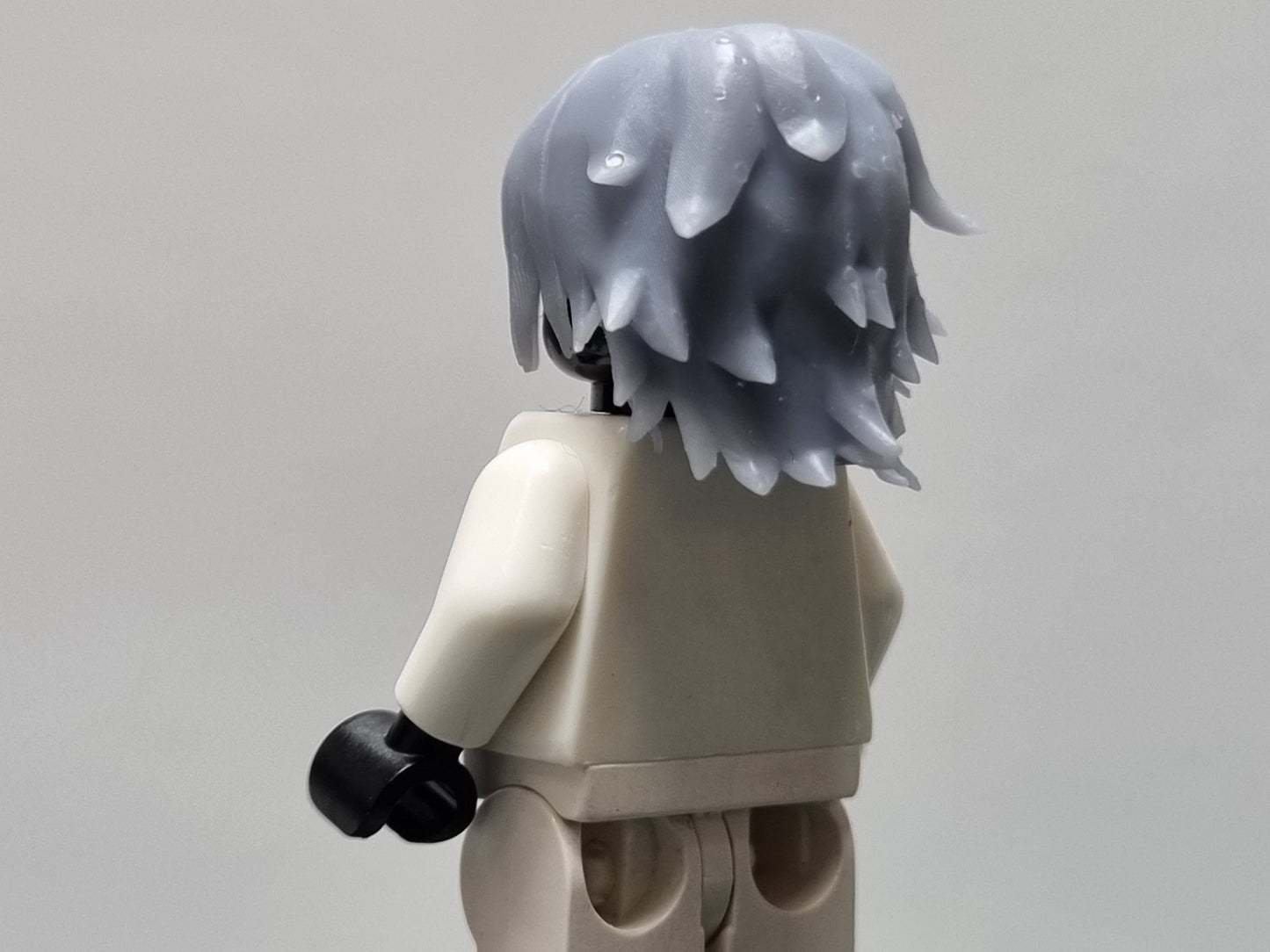 Lego compatible custom 3D printed flaiming brohter guy hair and hat!