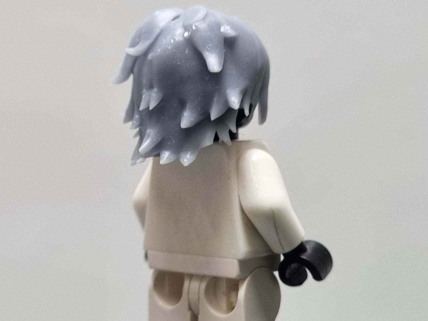 Lego compatible custom 3D printed flaiming brohter guy hair and hat!