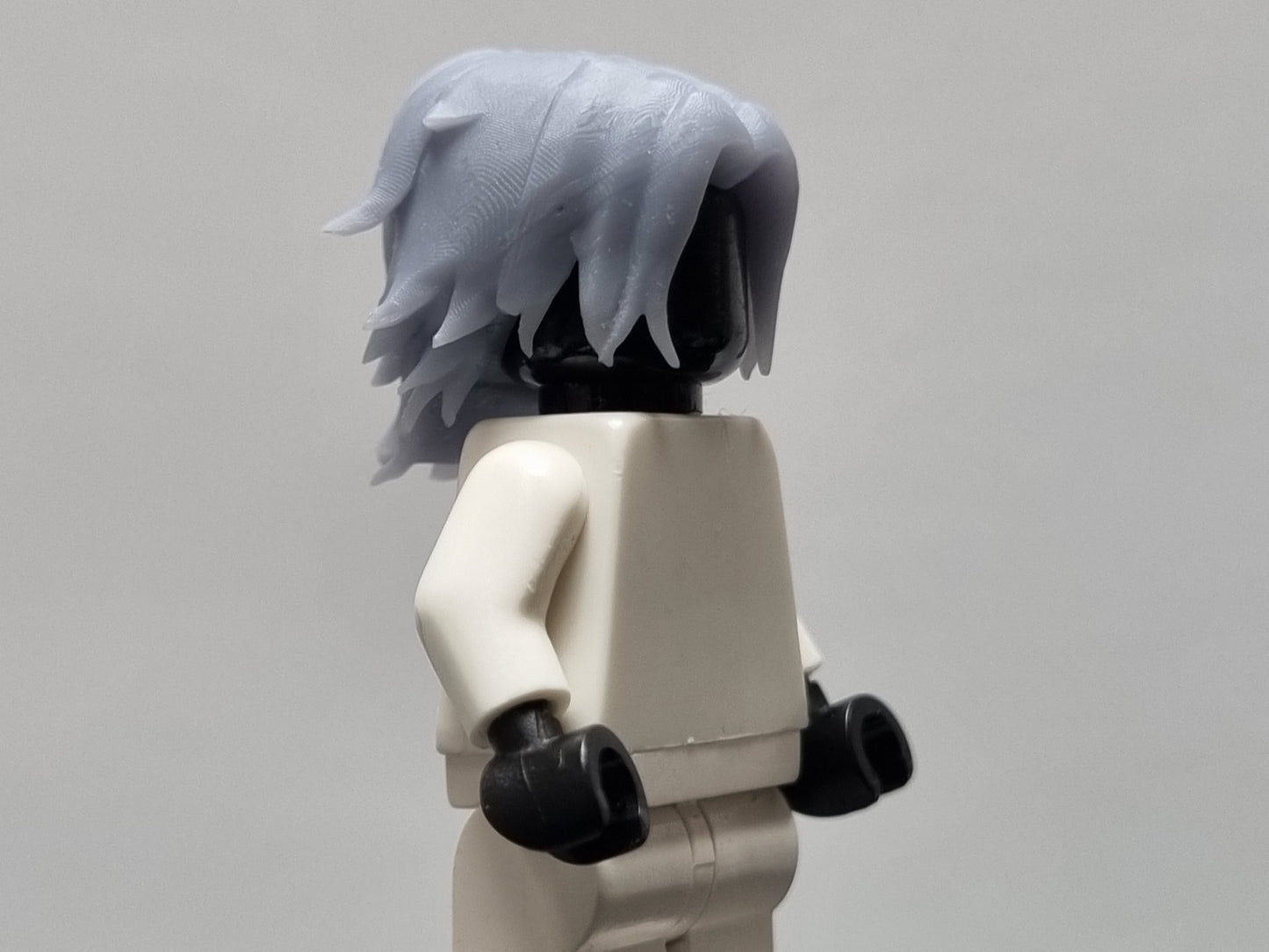 Lego compatible custom 3D printed flaiming brohter guy hair and hat!