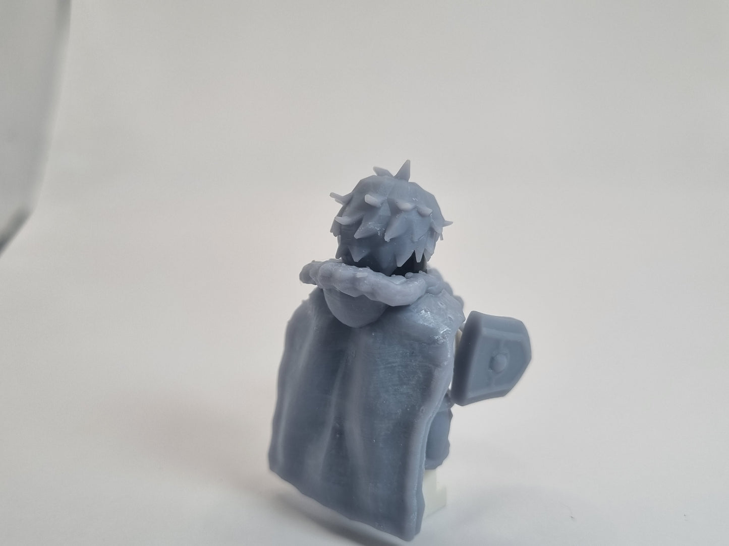 Lego compatible 3D printed custom guy with to many shields!