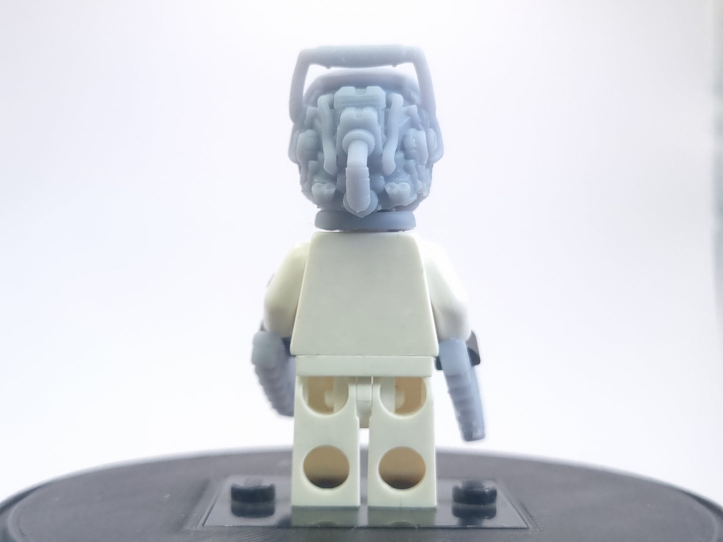 Custom lego compatible dude with chainsaws everwhere!