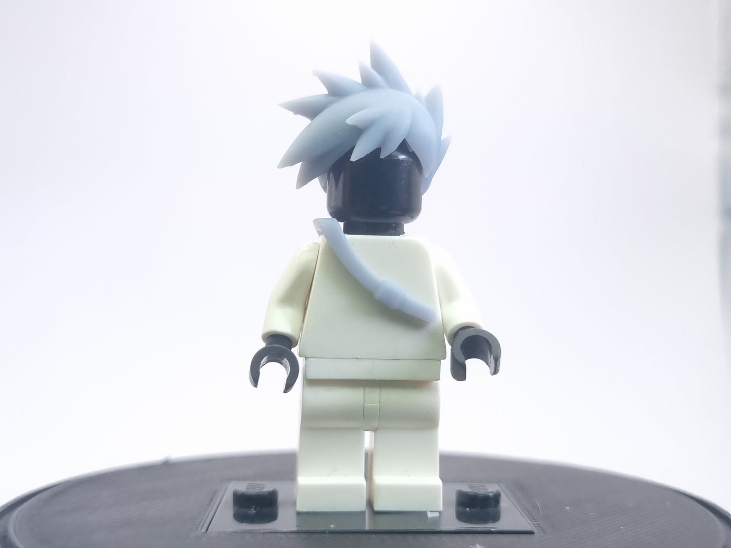 lego compatible 3D printed catcher with spikey hair!