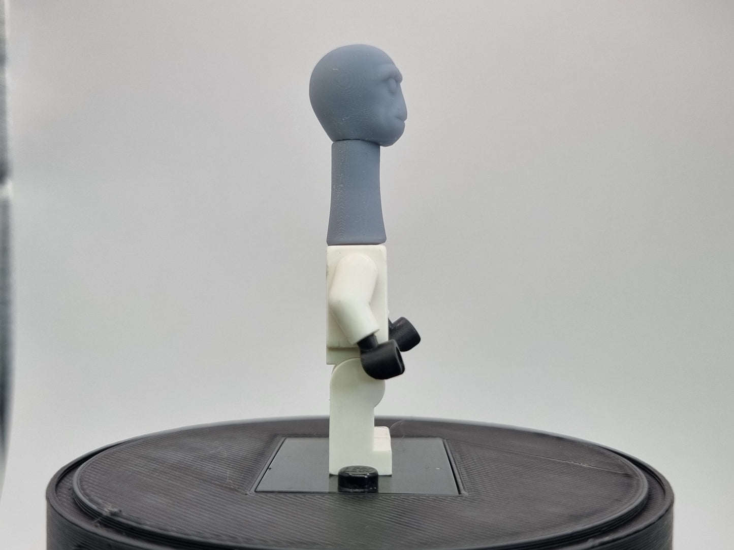 lego compatible 3D printed turnable Long neck alien head!