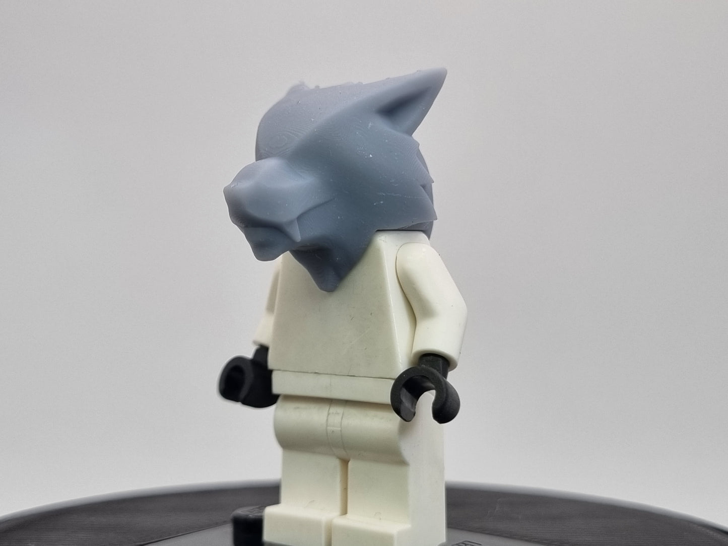 lego compatible 3D printed wolf head!