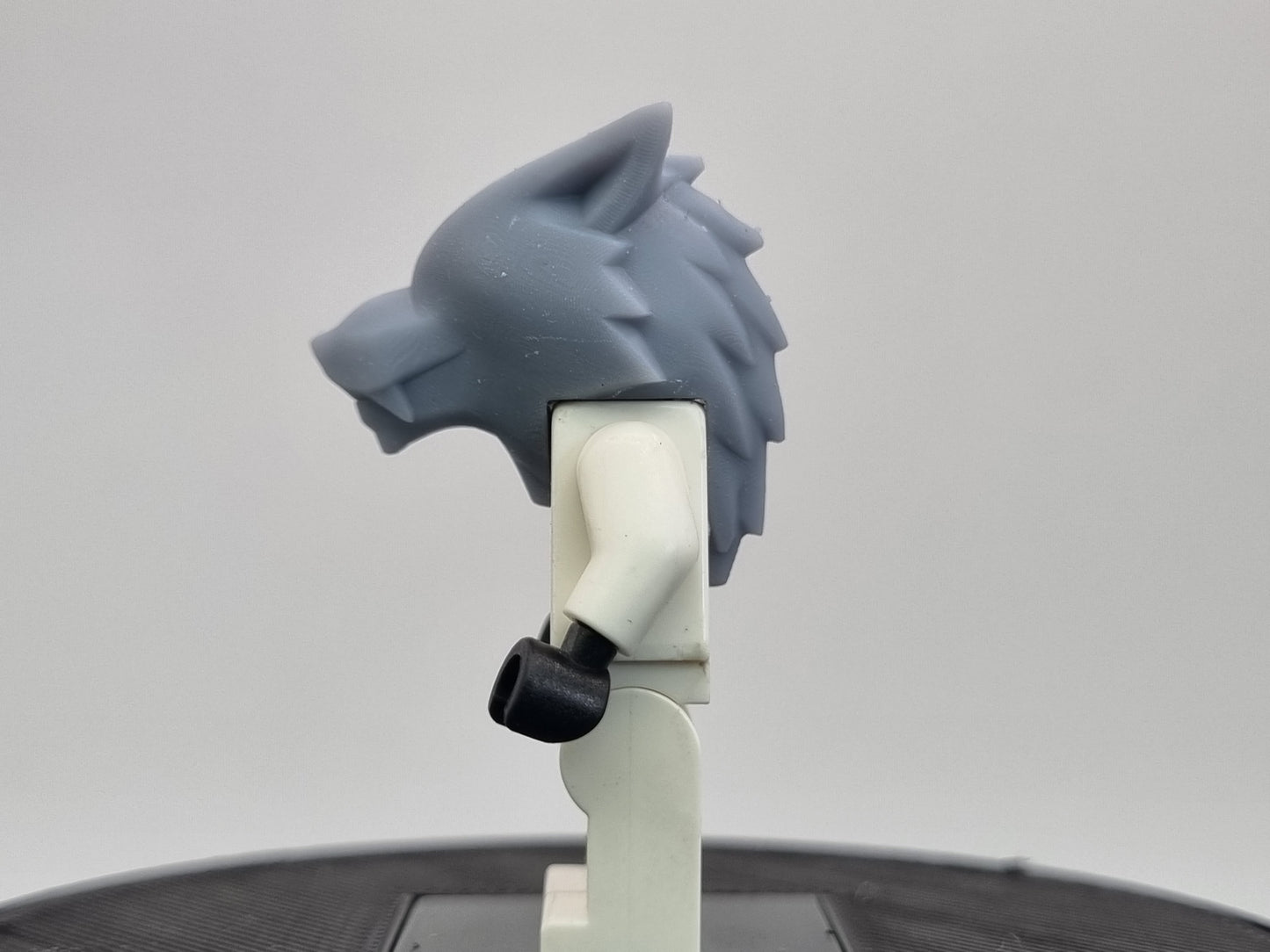 lego compatible 3D printed wolf head!