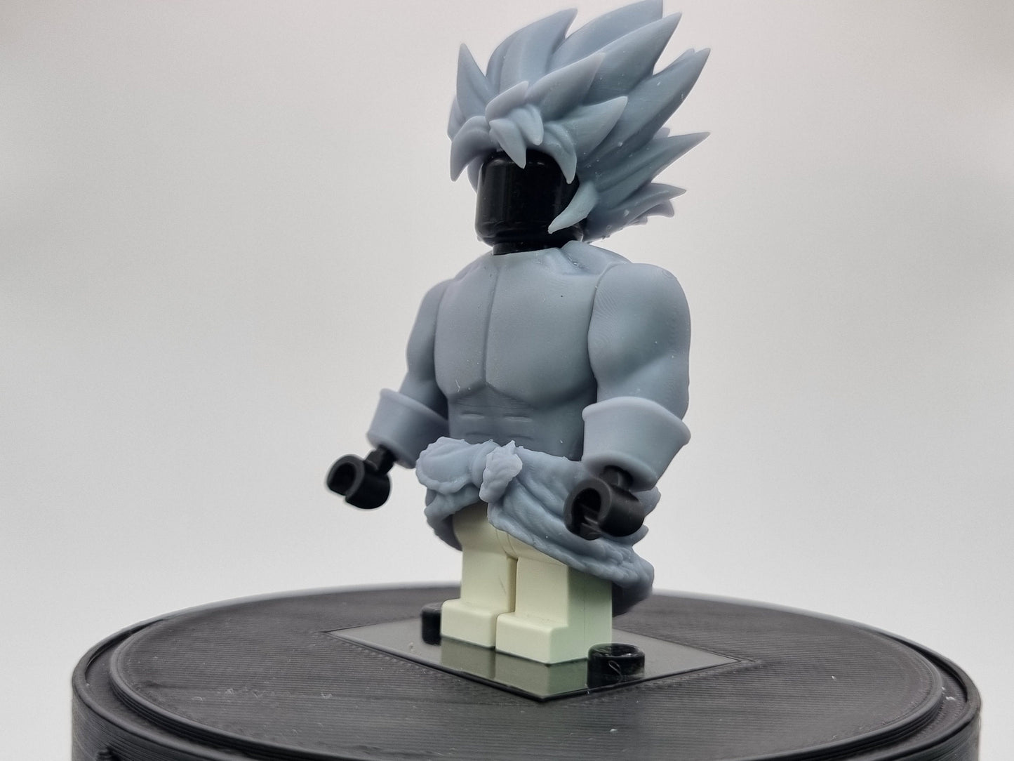 Building toy buffed guy with spikey hair!