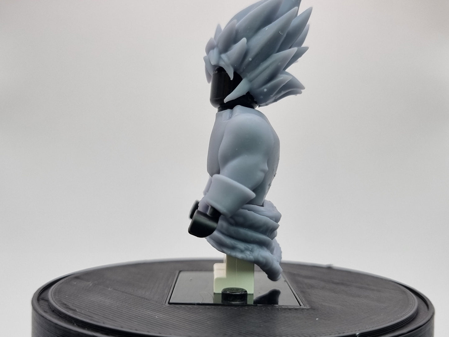 Building toy buffed guy with spikey hair!