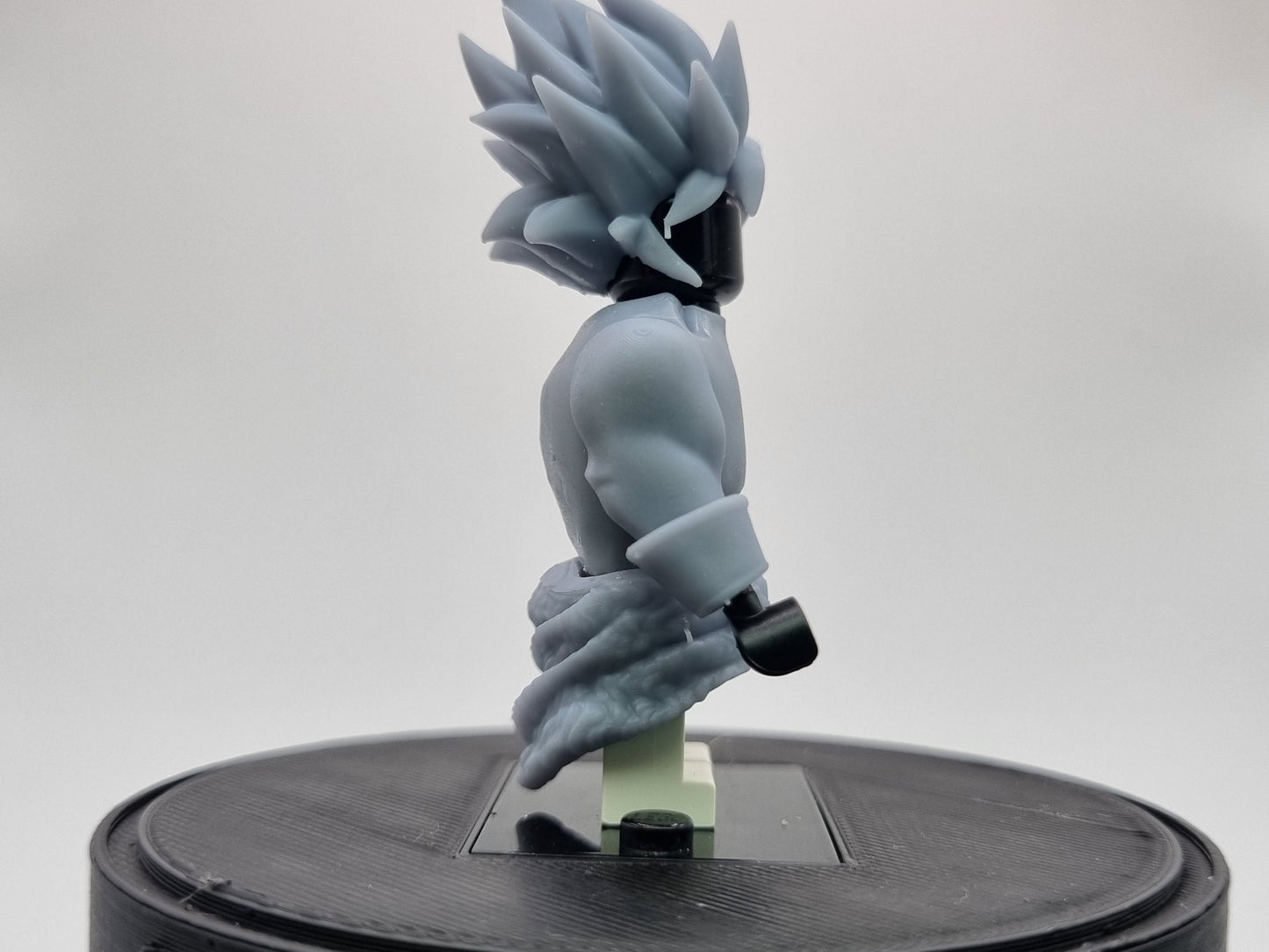 Building toy buffed guy with spikey hair!