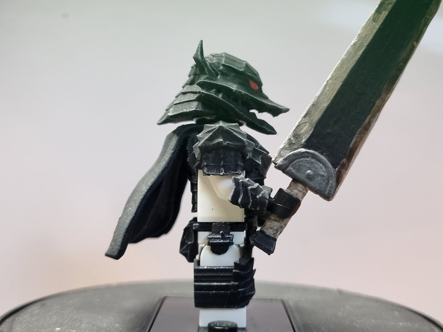 Building toy painted custom 3D printed dog armor set