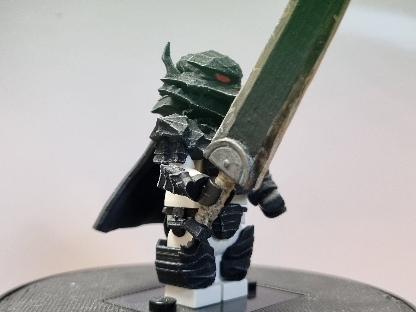 Building toy painted custom 3D printed dog armor set