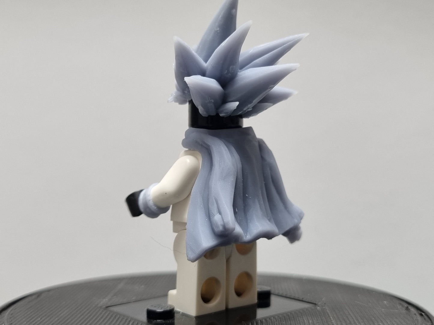 Building toy custom 3D printed card master with spikey hair!