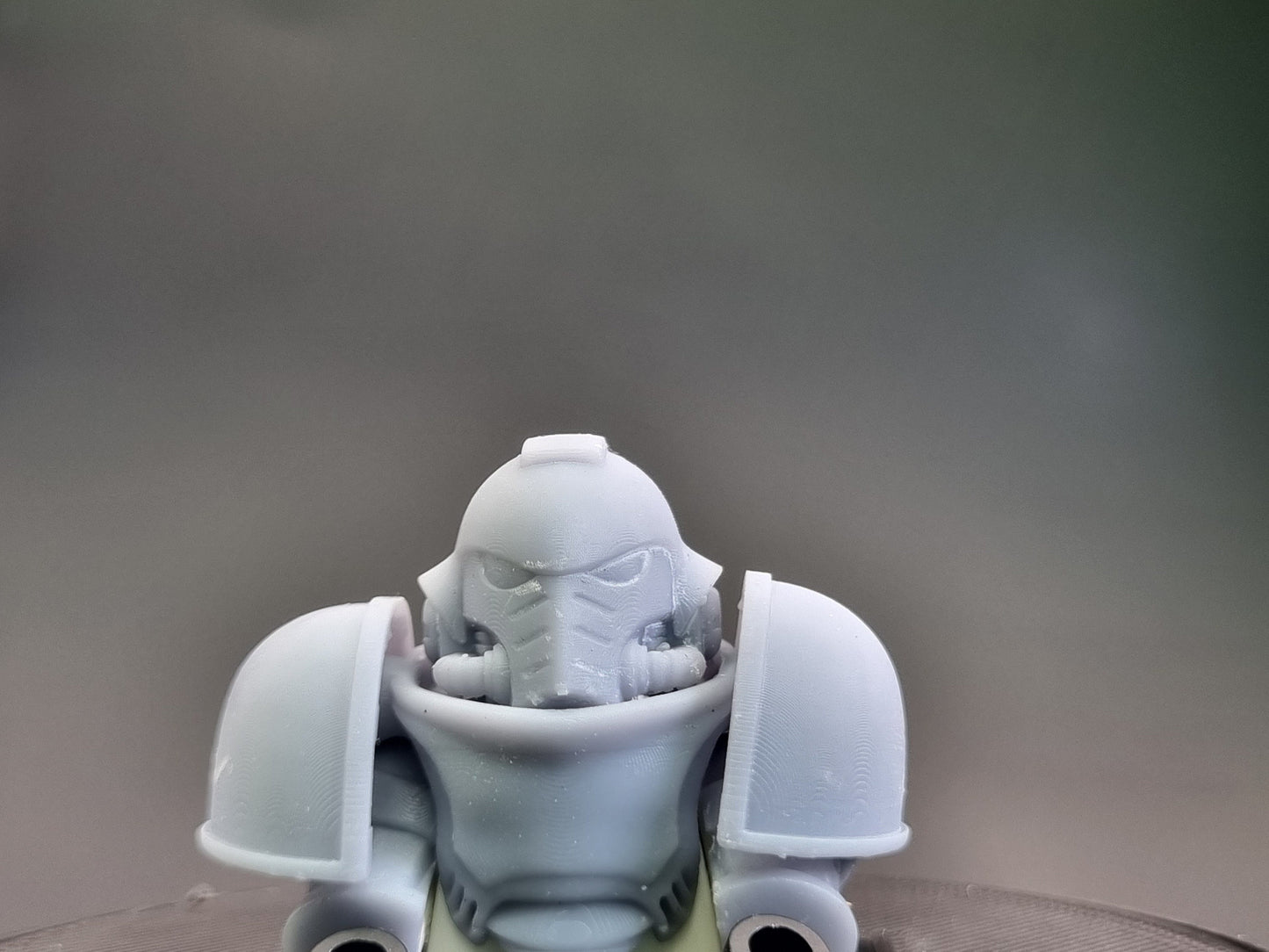 Building toy space warrior helmet pack!