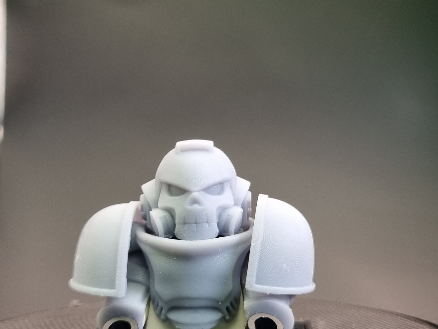 Building toy space warrior helmet pack!